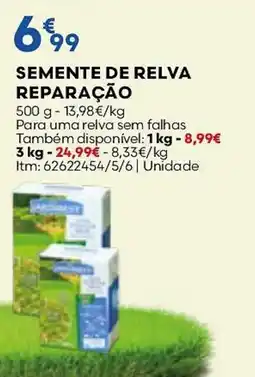 Bricomarché Semente de relva reparação promoção