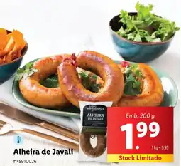 Lidl Alheira de Javali promoção