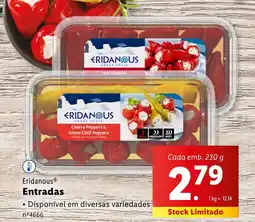 Lidl Eridanous Entradas promoção