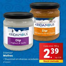 Lidl Eridanous Molhos promoção