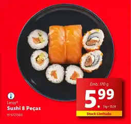 Lidl Leroy Sushi 8 Peças promoção