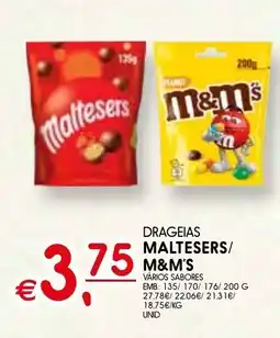 Meu Super Drageias maltesers/ m&m's promoção