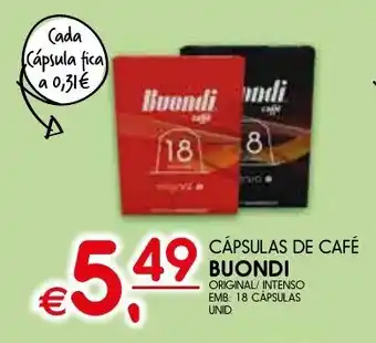 Meu Super Cápsulas de café buondi promoção