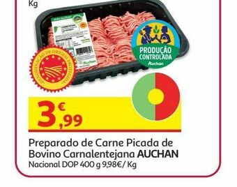 Preparado carne vida auchan:bovino 400 gr