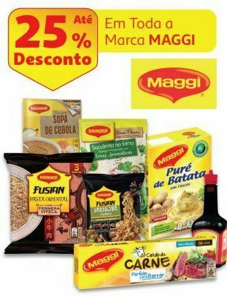 Auchan Puré de batata maggi promoção