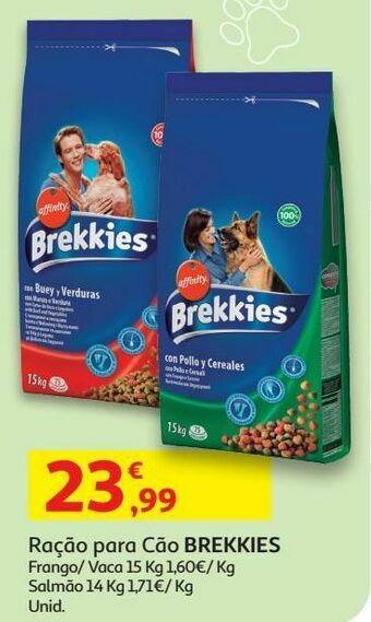Auchan Ração cão brekkies promoção