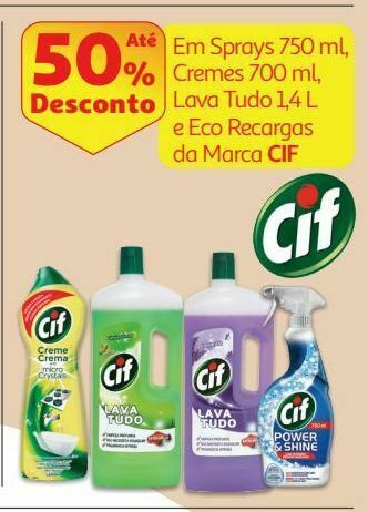 Auchan Limpeza cozinha cif promoção