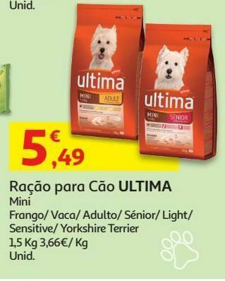 Auchan Ração cão junior ultima promoção