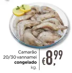 Bolama Camarão 20/30 vannamei congelado promoção