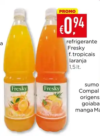 Bolama refrigerante Fresky f. tropicais laranja promoção