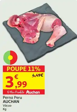 Minipreço Perna Peru AUCHAN Vácuo promoção