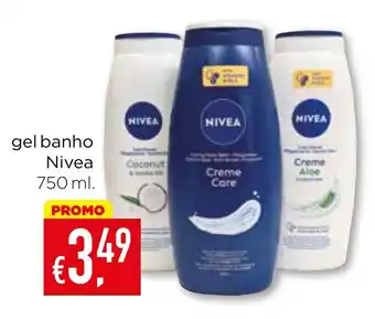 Bolama gel banho Nivea promoção