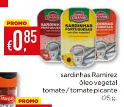 Bolama sardinhas Ramirez óleo vegetal tomate/tomate picante promoção