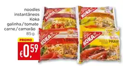 Bolama noodles instantâneos Koka promoção