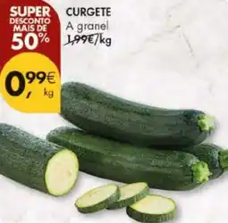 Pingo Doce Curgete a granel promoção