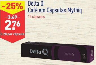ALDI Delta Q Café em Cápsulas Mythiq 10 Cápsulas promoção