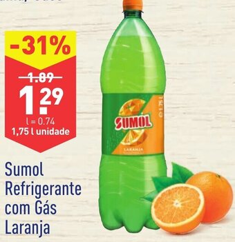 ALDI Sumol Refrigerante com Gás Laranja 1,75L promoção