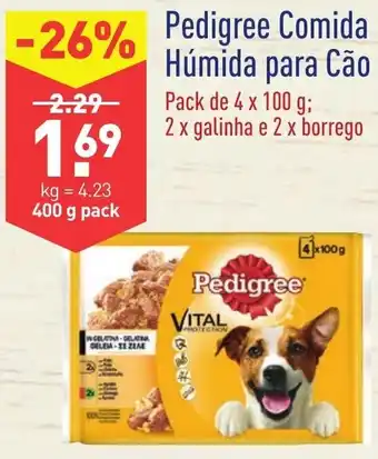 ALDI Pedigree Comida Húmida para Cão 4x100g promoção