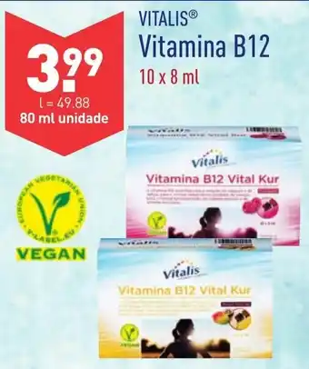 ALDI Vitalis Vitamina B12 10x8ml promoção