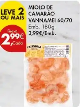 Pingo Doce Miolo de camarão vannamei 60/70 promoção