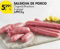 Pingo Doce Salsicha de porco promoção