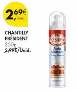 Pingo Doce Chantilly président promoção