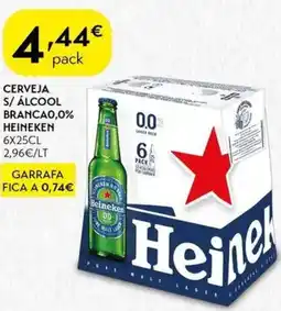 Spar Cerveja s/ álcool brancao,0% heineken promoção