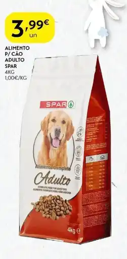 Spar Alimento p/cão adulto spar promoção