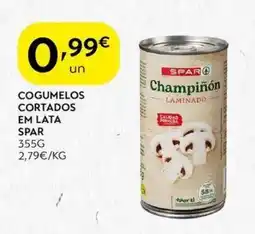 Spar Cogumelos cortados em lata spar promoção