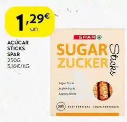 Spar Açúcar sticks spar promoção