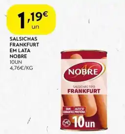 Spar Salsichas frankfurt em lata nobre promoção