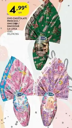 Spar Ovo chocolate princess/ unicorn / dinosour la luisa promoção