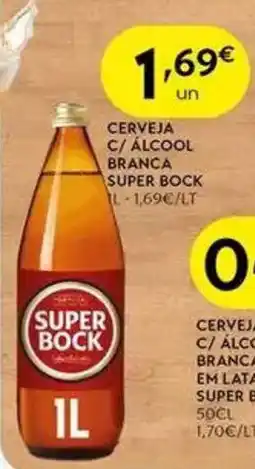 Spar Cerveja c/ álcool branca super bock promoção