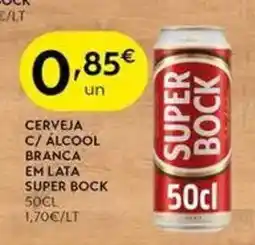 Spar Cerveja c/ álcool branca em lata super bock promoção