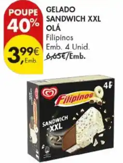 Pingo Doce Gelado sandwich xxl olá promoção