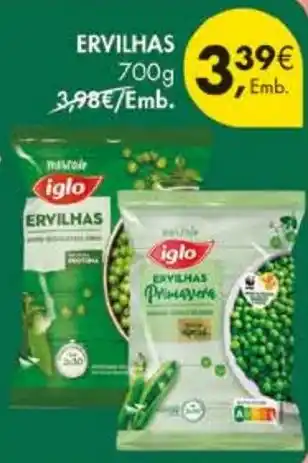 Pingo Doce Iglo ervilhas promoção
