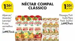 Pingo Doce Néctar compal clássico promoção