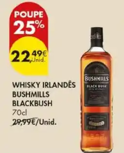 Pingo Doce Whisky irlandes bushmills promoção