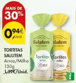 Pingo Doce Tortitas salutem arroz/milho promoção