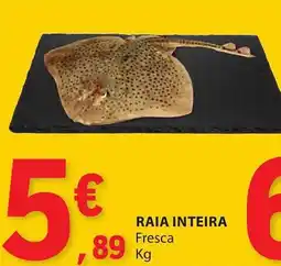 E.Leclerc Raia inteira fresca promoção