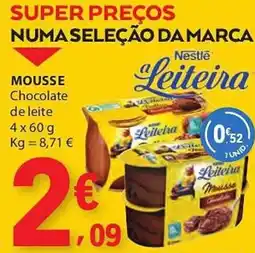 E.Leclerc Mousse chocolate de leite promoção