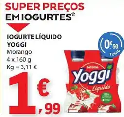 E.Leclerc Iogurte líquido yoggi promoção