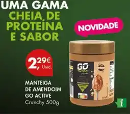 Pingo Doce Manteiga de amendoim go active crunchy promoção