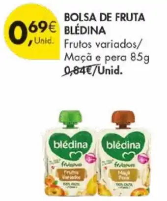 Pingo Doce Bolsa de fruta blédina promoção