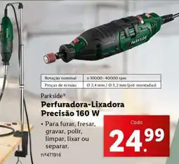 Lidl Parkside Perfuradora-Lixadora Precisão 160 W promoção