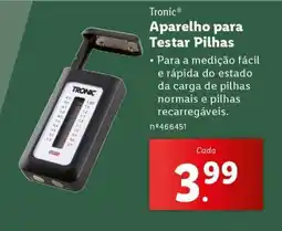 Lidl Aparelho para Testar Pilhas promoção