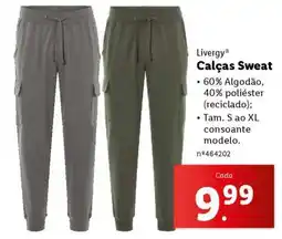 Lidl Livergy Calças Sweat promoção