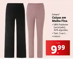 Lidl CALÇAS EM MALHA FINA promoção