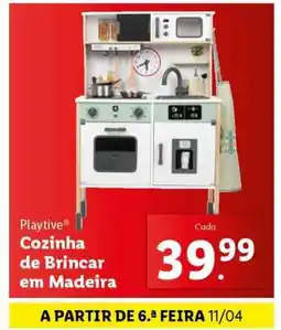 Lidl Playtive Cozinha de Brincar em Madeira promoção