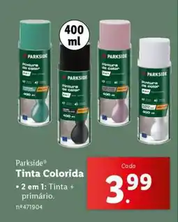 Lidl Parkside Tinta Colorida promoção